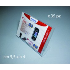 x 50 pz - Portaritratto o portaprezzi - Cm 5,5x h 4